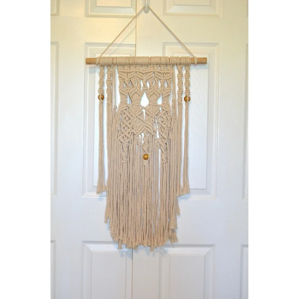 Beige Boho Macramé Wall‎ Hanging 34